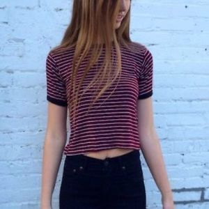 Brandy Melville/John Galt Maroon Tee (never worn)